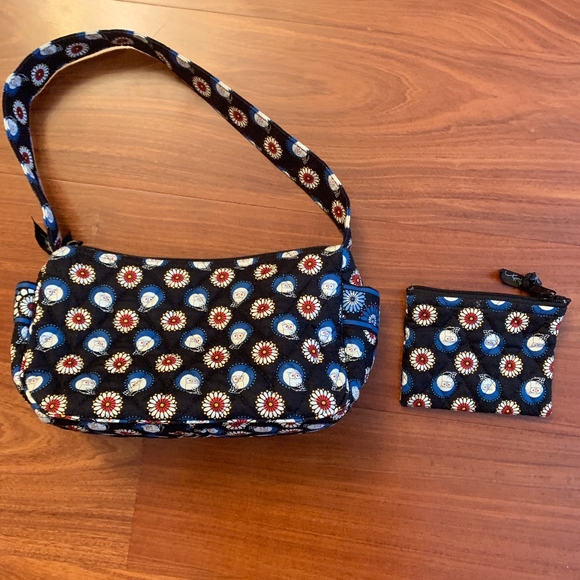 Vera Bradley Handbags - Night Owl Vera Bradley Handbag and Coin Bag Set